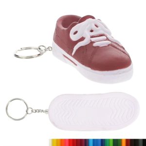 PU Foam Sneaker Stress Ball Key Ring with Your Logo