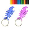 Aluminum Fishbone Shaped Bottle Opener with Keychain