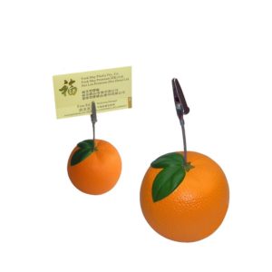 Orange Shaped Stress Ball Memo Holder