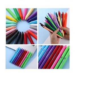 Candy-Colored Ballpoint Pen With Clip