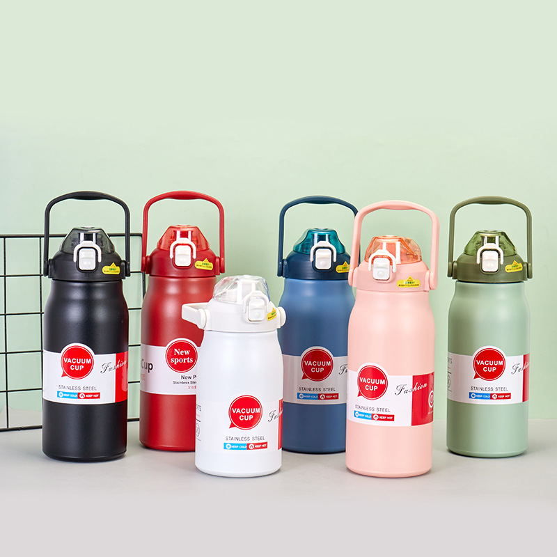 Travel Water Bottle With Straw-1000ml