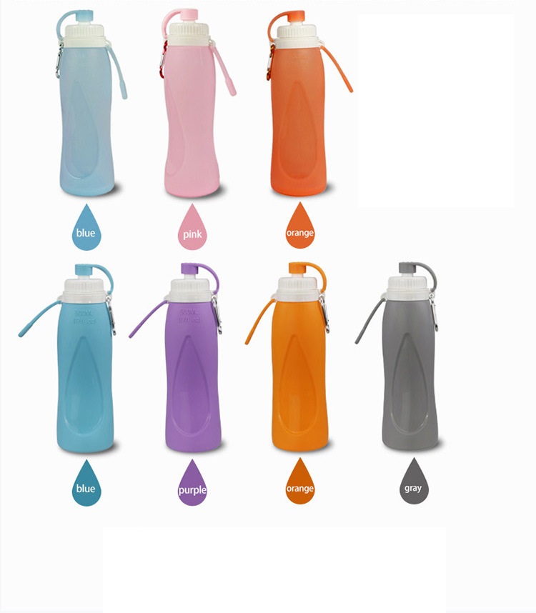 17oz Foldable Silicone Bottle