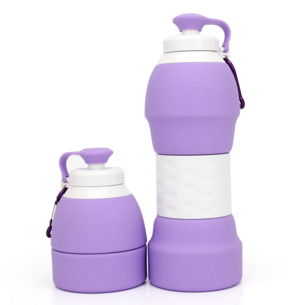 20oz Foldable Silicone Water Bottle For Kids Adult