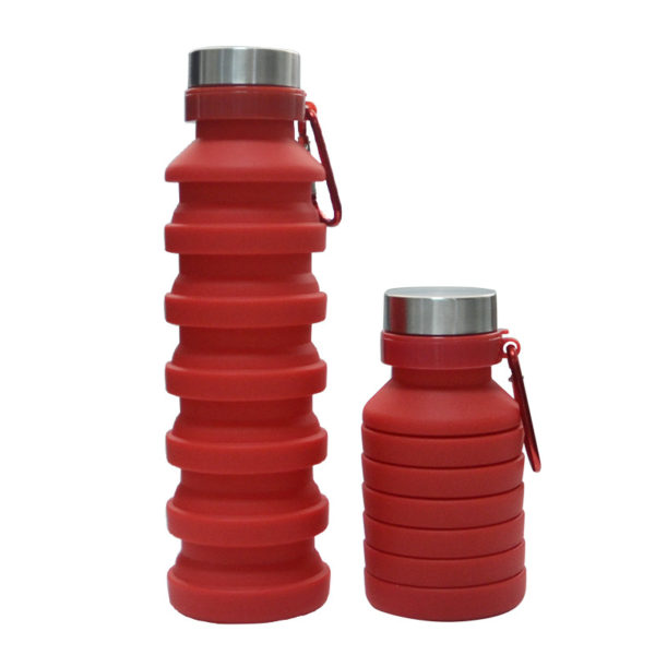 19OZ Collapsible Silicone Telescopic Water Bottle