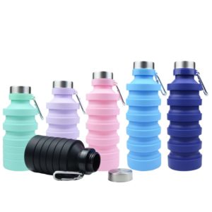 28OZ Collapsible Silicone Telescopic Water Bottle