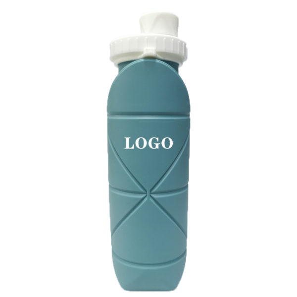 21 Oz Silicone Foldable Travel Water Bottle