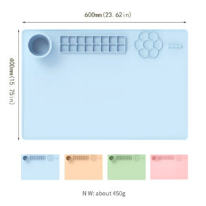23 * 15 inches Silicone Craft Mat with Cleaning Cup