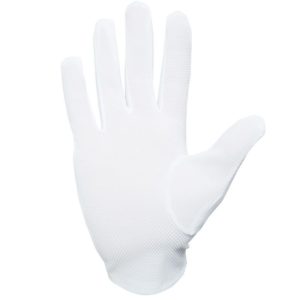 Pure White Ceremonial Gloves with Non-Slip Particles