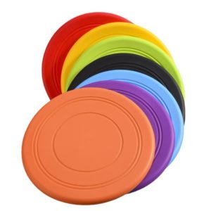 Multi-Color Rubber Dog Frisbee