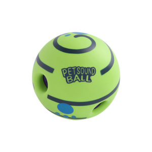 Green Rubber Pet Sound Ball