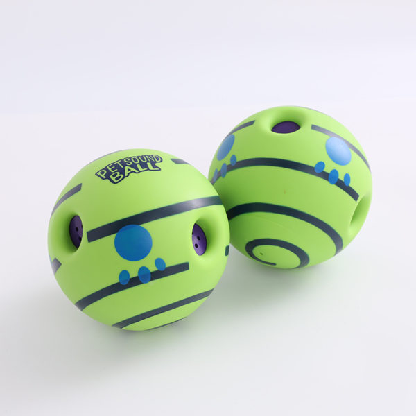 Green Rubber Pet Sound Ball