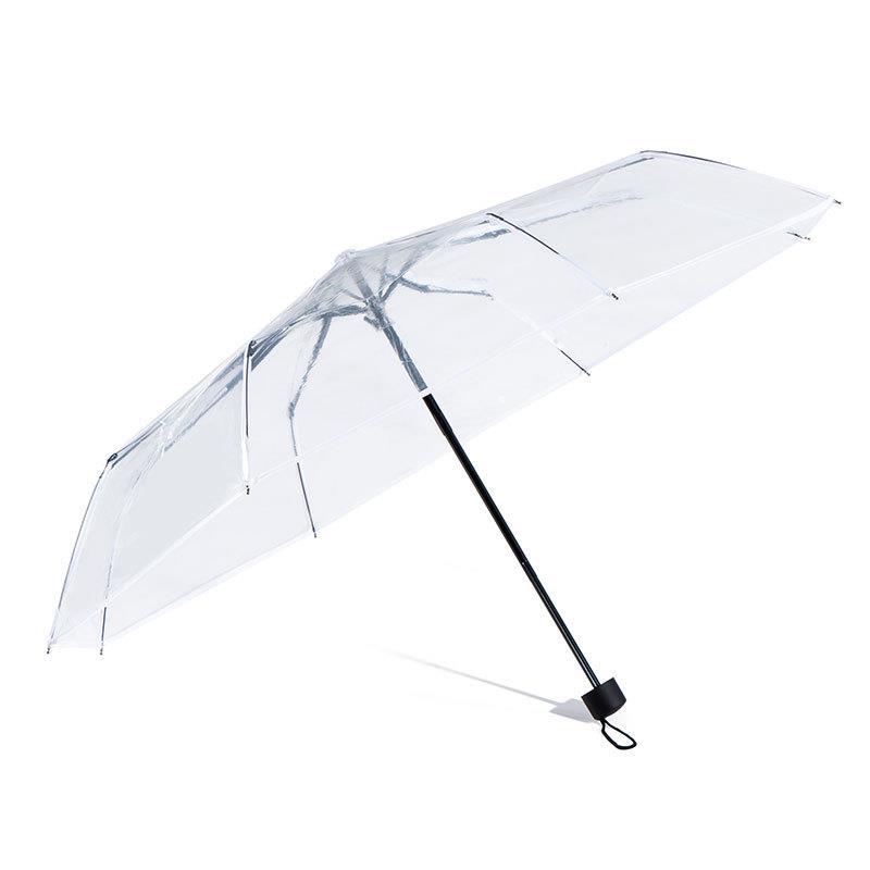 Transparent  Clear Folding Umbrella with 8 Ribs