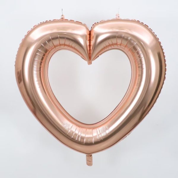 Multicolor Heart Loop Shaped Aluminum Foil Balloon for Party