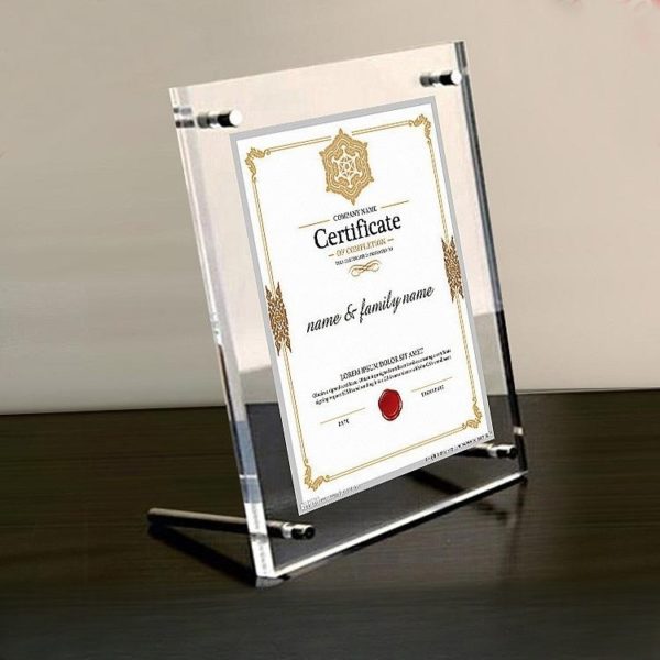 Acrylic Transparent Photo Frame