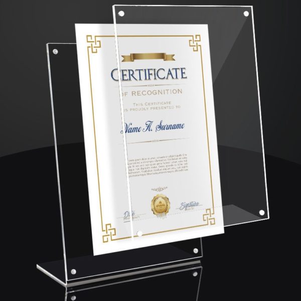 Slim Acrylic Clear Photo Frame