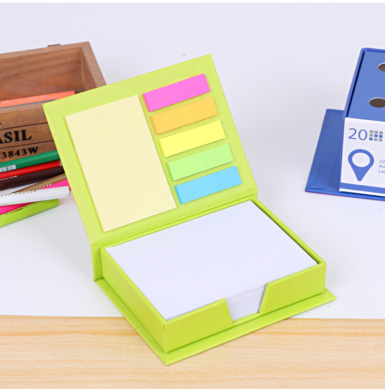 Multi-Color Memo Box with Sticky Notes