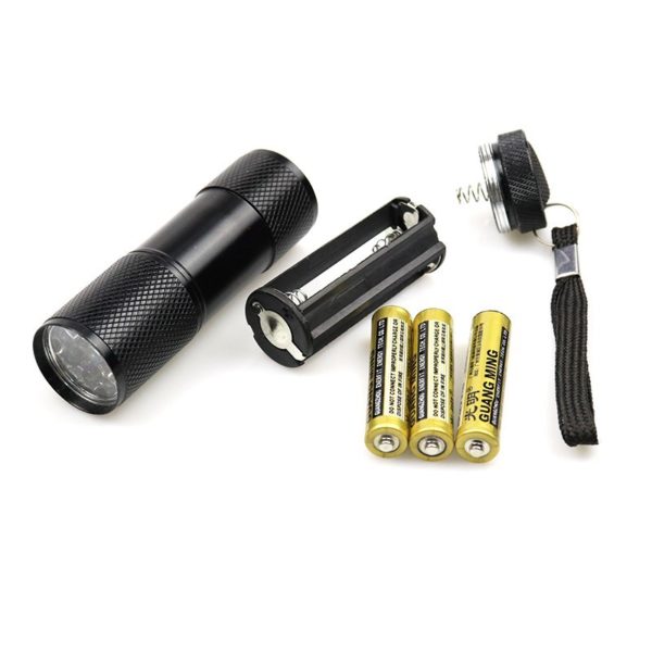 Multicolor Mini Metal Flashlight 3.3x1x1 inches with Lanyard