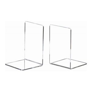 Transparent Clear Simple Style Sturdy Acrylic Bookend