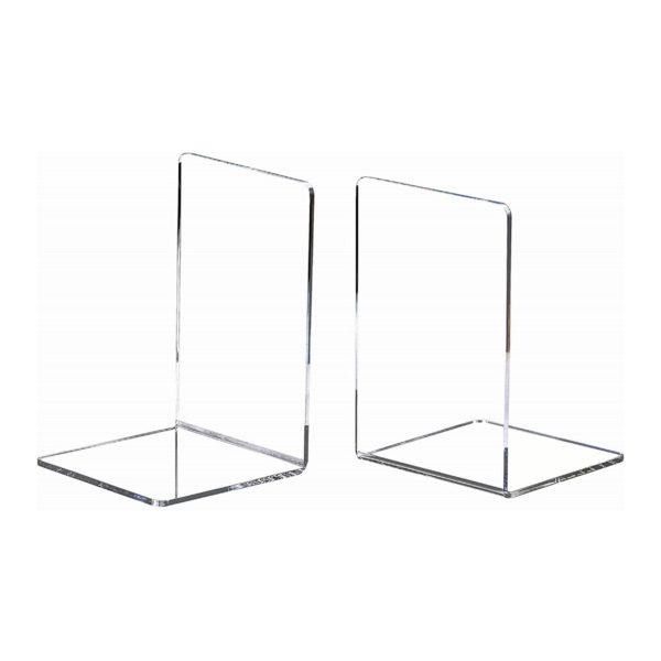 Transparent Clear Simple Style Sturdy Acrylic Bookend