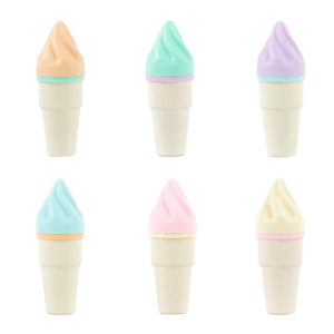 Mini Creative Ice Cream Shaped Multi-Color Fluid Highlighter