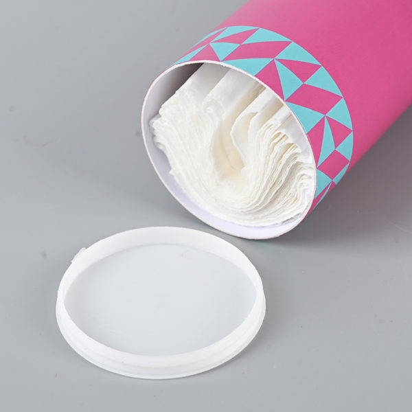 Customized Cylindrical Tissue Paper Canister for Restaurant&Office