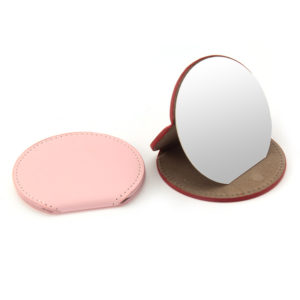 Round Shape Foldable Mirror With Stand