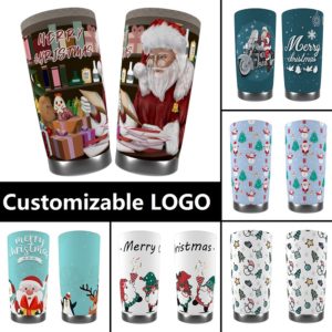 Thermos With Full Circle Color Printing For Christmas, American Independence Day