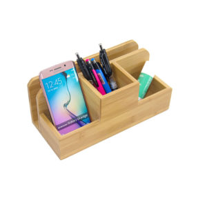 Bamboo Desktop Multi-Purpose Pen Holder