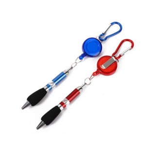 Keychain Carabiner Retractable  Pen
