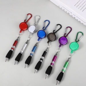 Keychain Carabiner Retractable  Pen