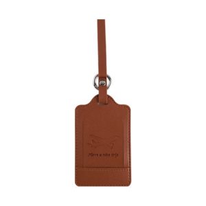Leather Bag Tag With Foil Stamping Logo