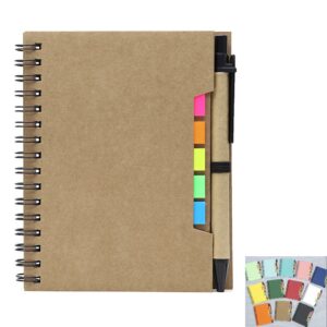Spiral Notebook w/Sticky Notes & Pen