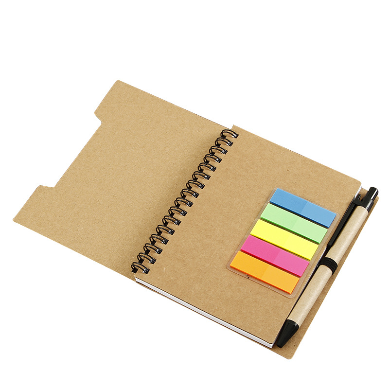 Spiral Notebook w/Sticky Notes & Pen