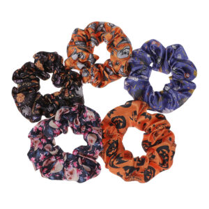 Halloween Full Color Satin Scrunchy