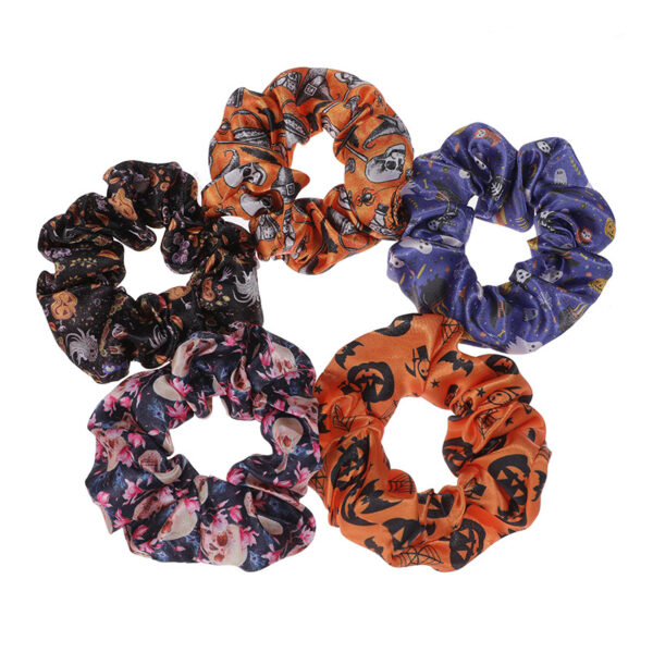 Halloween Full Color Satin Scrunchy