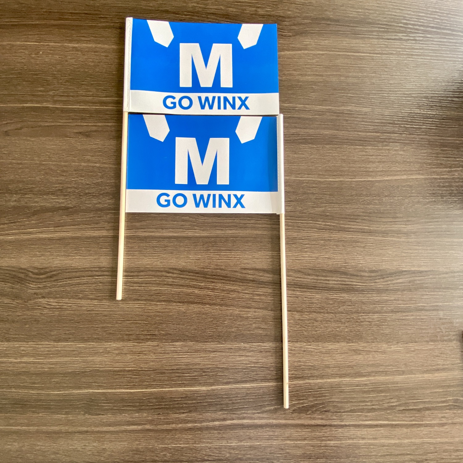 Waterproof Paper Flags on Wood Sticks