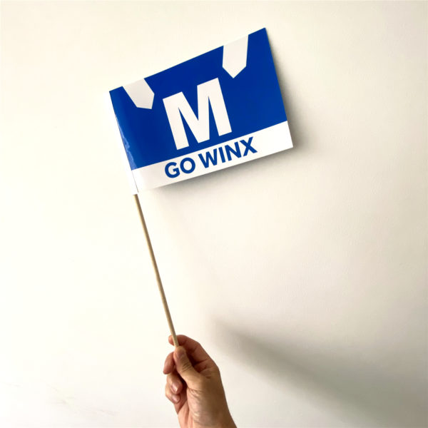 Waterproof Paper Flags on Wood Sticks