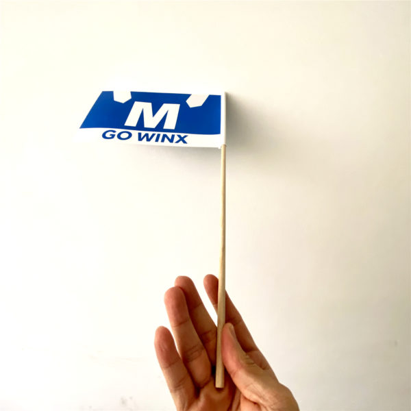 Waterproof Paper Flags on Wood Sticks