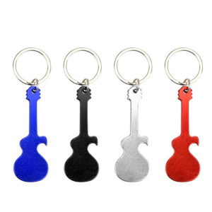 Guitar Bottle Opener with Keychain