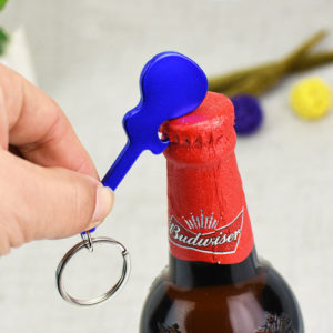Guitar Bottle Opener with Keychain