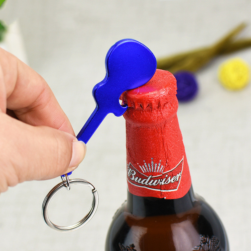 Guitar Bottle Opener with Keychain