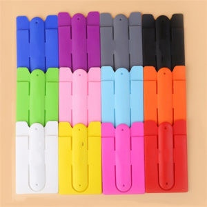 Silicone Phone Wallet Moblie Card Holder With Stand