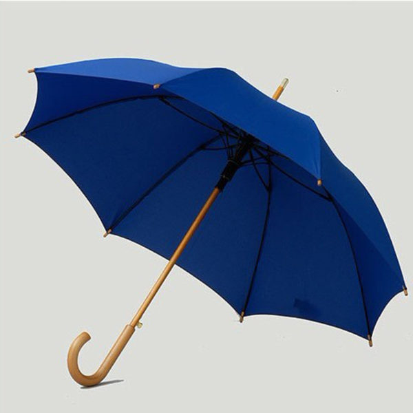 Auto Opening Umbrella with Wooden Handle