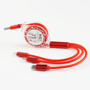 3-in-1 Retractable Charging Cable