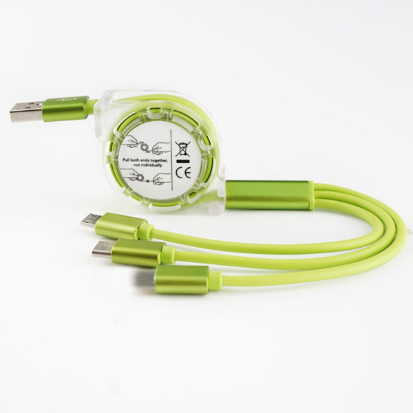 3-in-1 Retractable Charging Cable