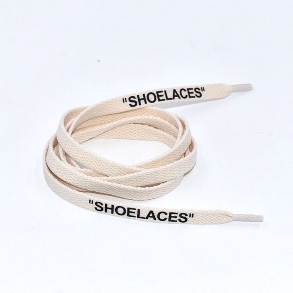Flat Shoelaces with Imprint