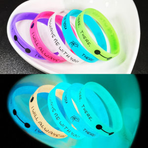 Luminous Silicone Wristbands With Logo
