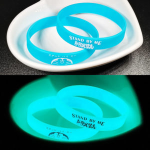 Luminous Silicone Wristbands With Logo
