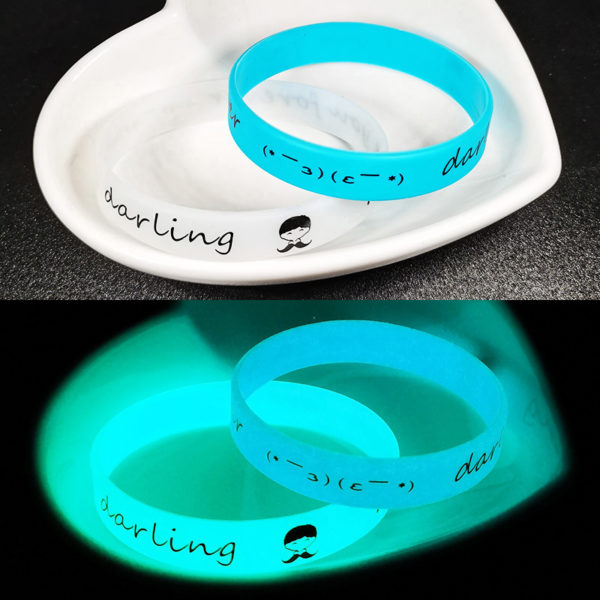 Luminous Silicone Wristbands With Logo