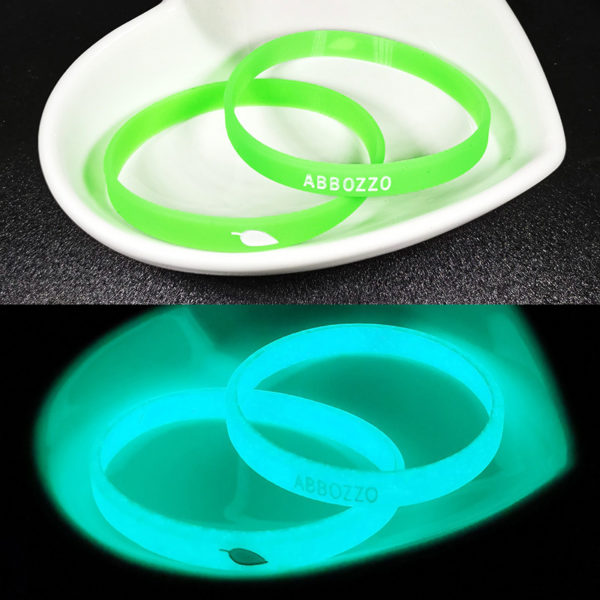 Luminous Silicone Wristbands With Logo